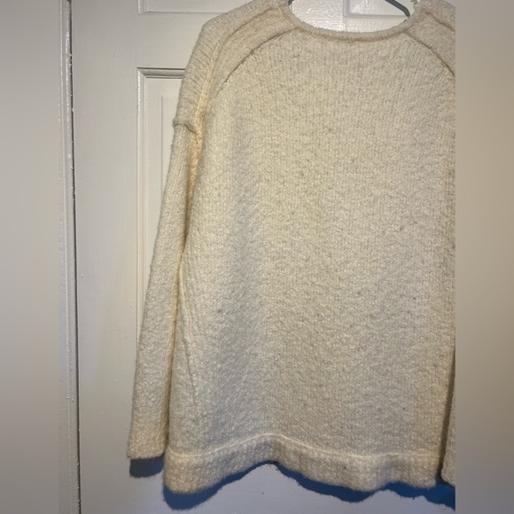 Free People Cream V-Neck Sweater - Picture 7 of 7